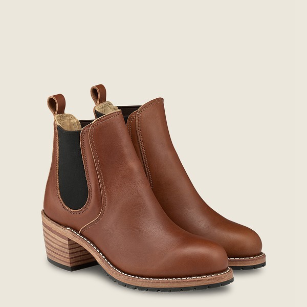 Red Wing Heritage Bot Bayan - Harriet - Heeled Boundary Deri - Kahverengi - 01FTEUYLM